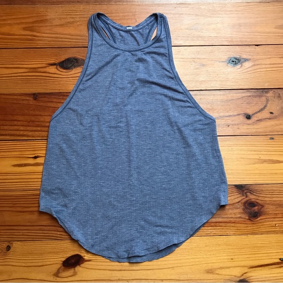 lululemon athletica Tops - Lululemon Grey Blue Racerback Tank Top, EUC, 6
